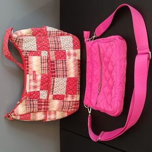 Pink pair of purses